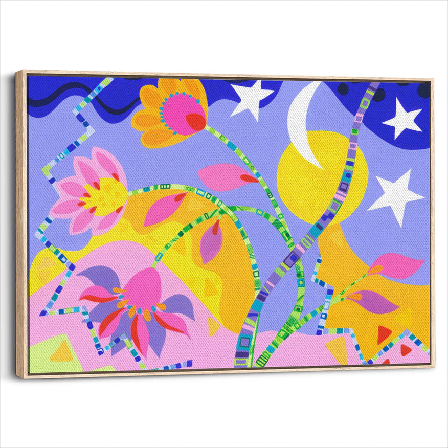 framed-canvas-natural-wood
