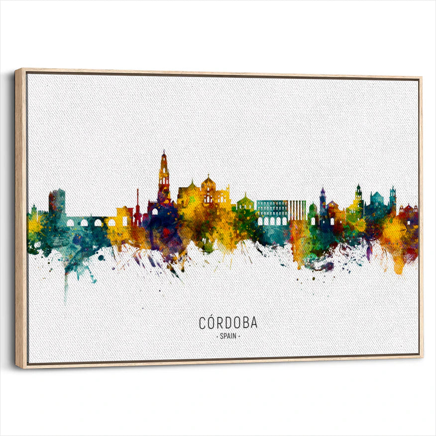 framed-canvas-natural-wood