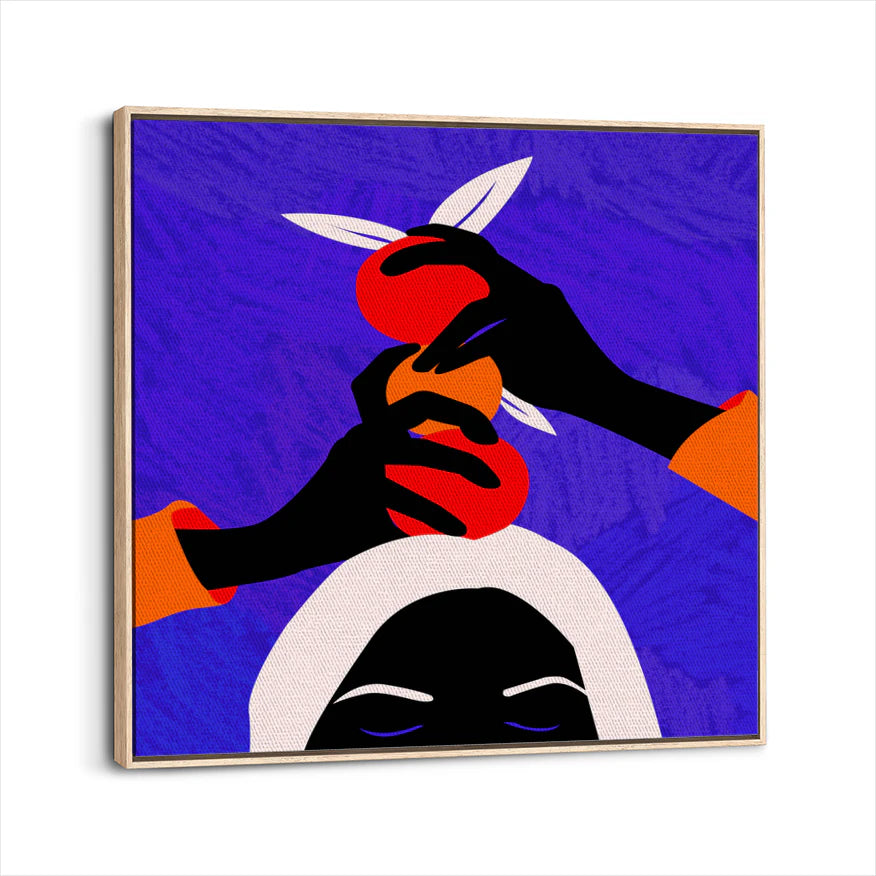 framed-canvas-natural-wood
