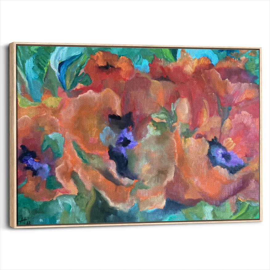 framed-canvas-natural-wood