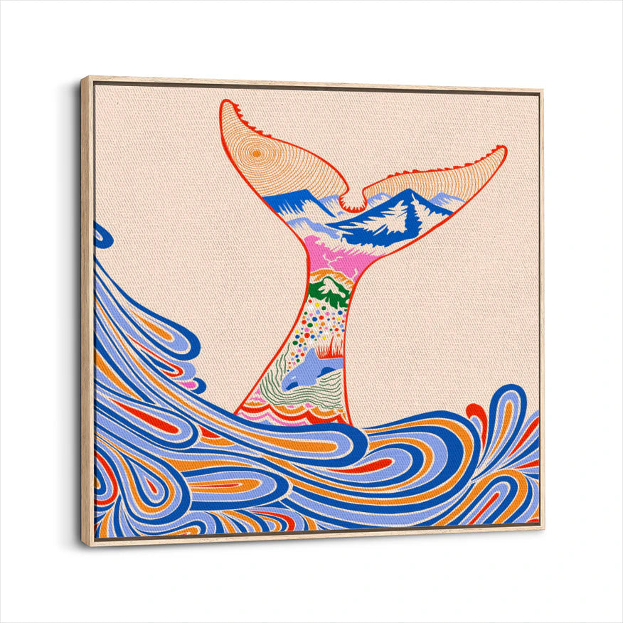framed-canvas-natural-wood