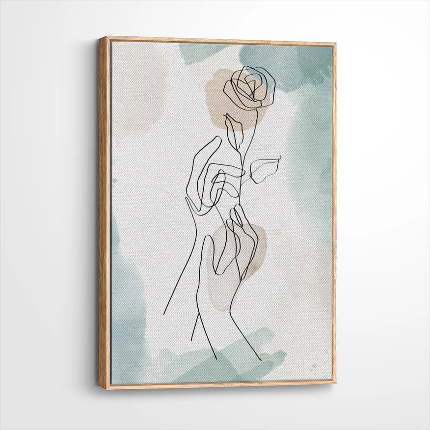 framed-canvas-natural-wood