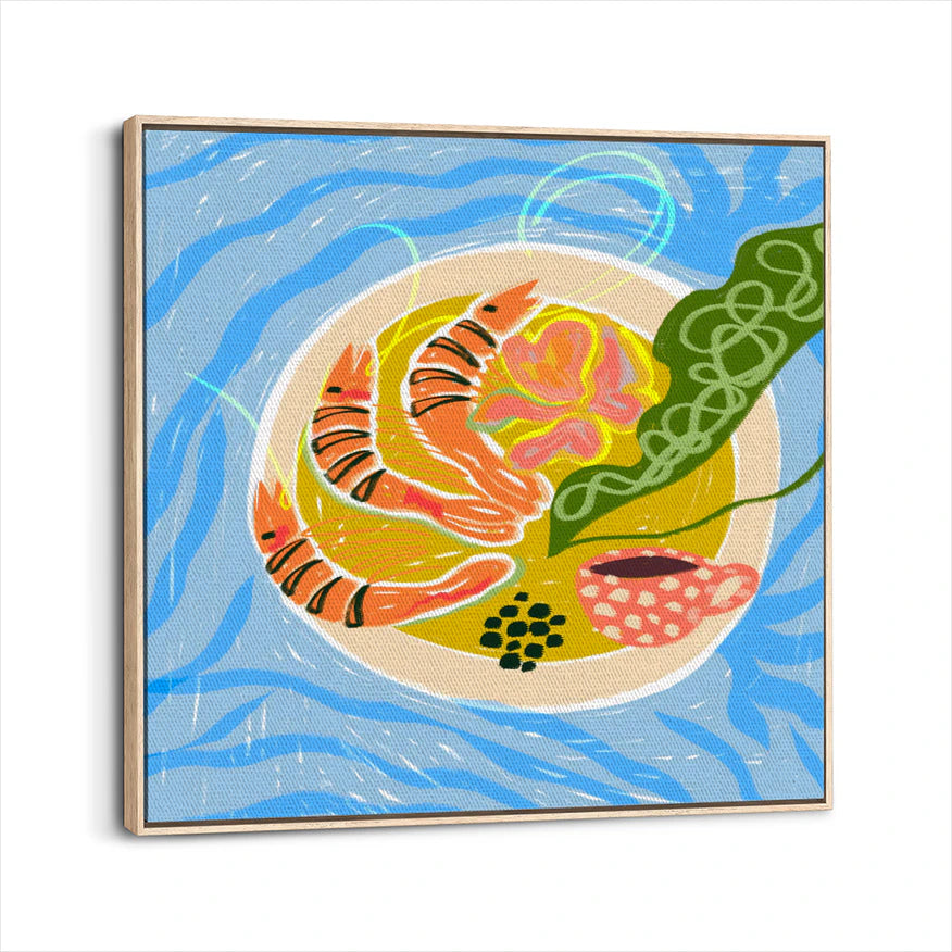 framed-canvas-natural-wood