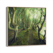 framed-canvas-natural-wood