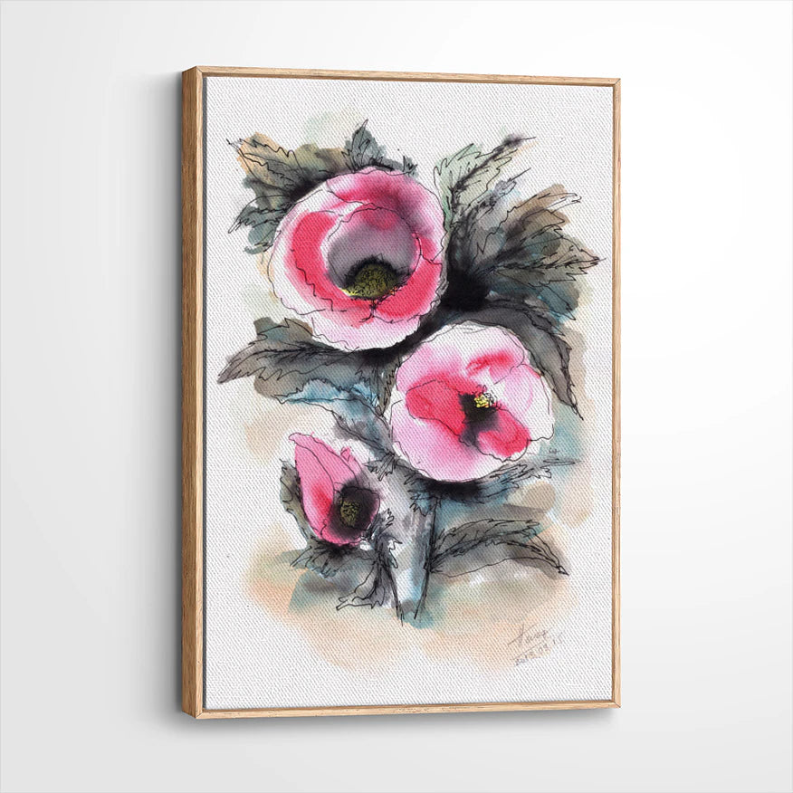 framed-canvas-natural-wood