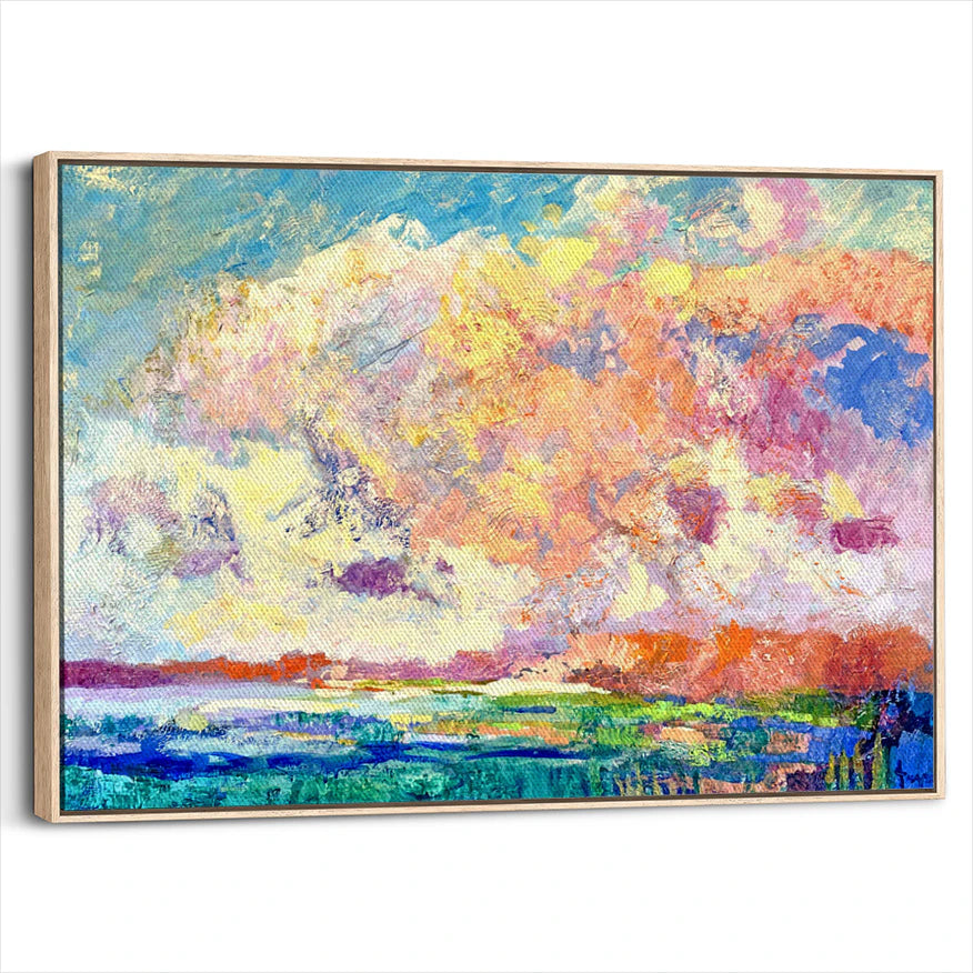 framed-canvas-natural-wood