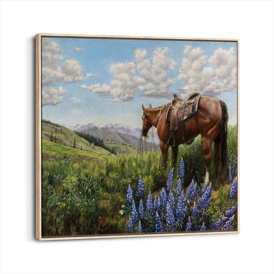 framed-canvas-natural-wood