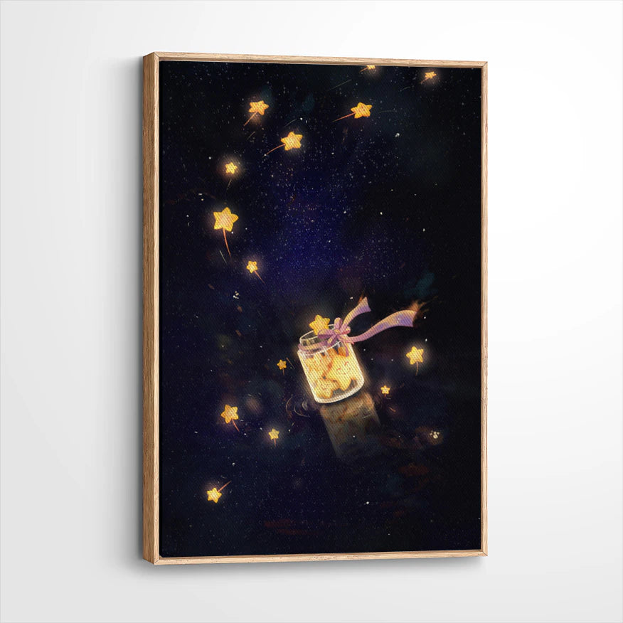 framed-canvas-natural-wood