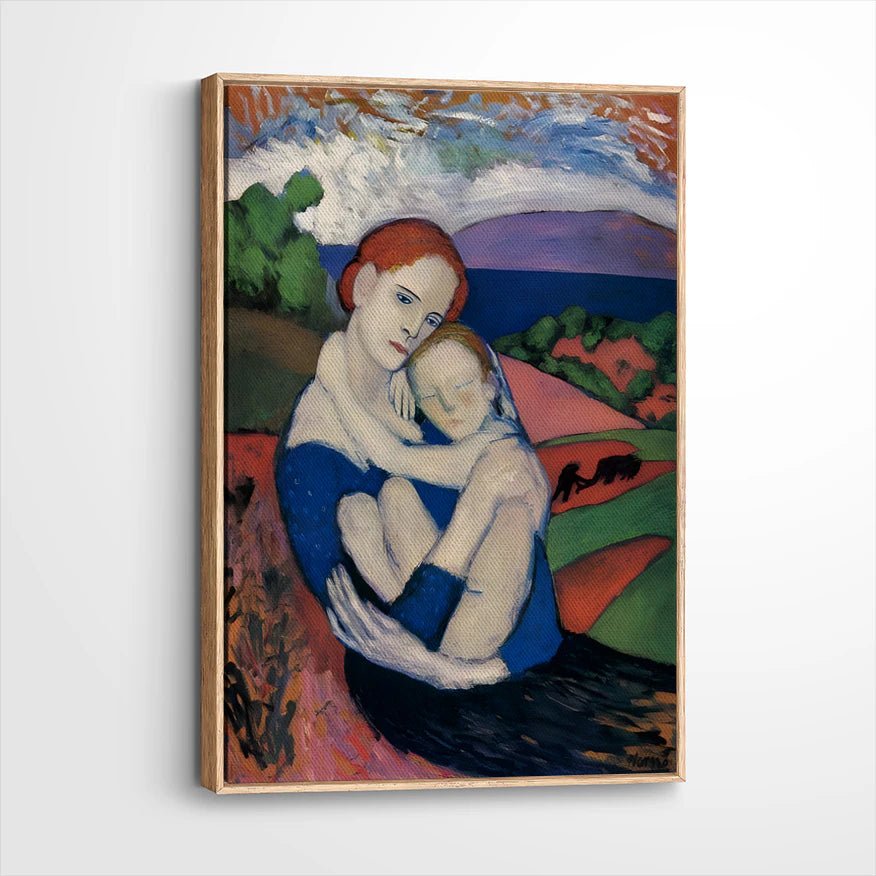 framed-canvas-natural-wood
