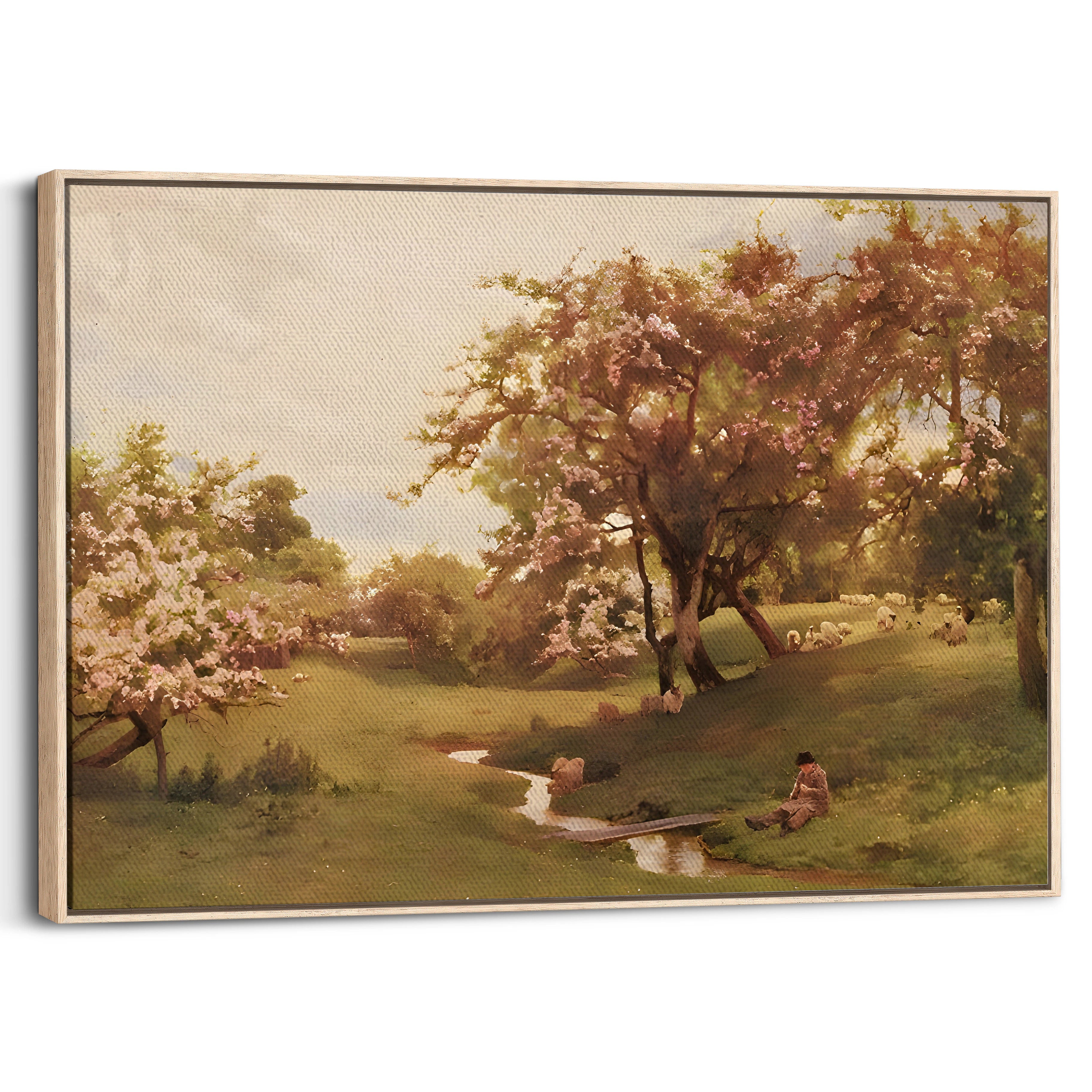 framed-canvas-natural-wood