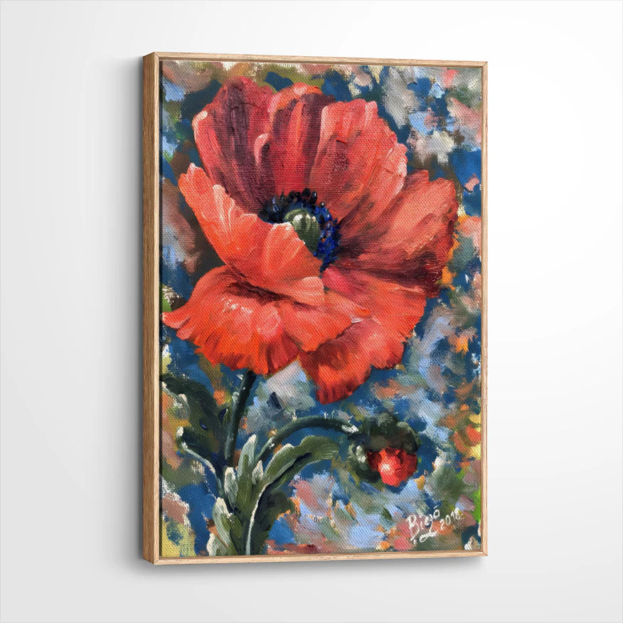 framed-canvas-natural-wood