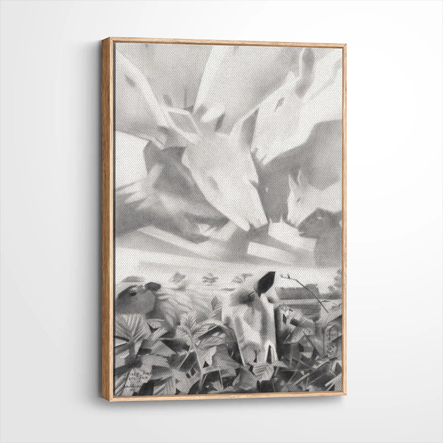 framed-canvas-natural-wood