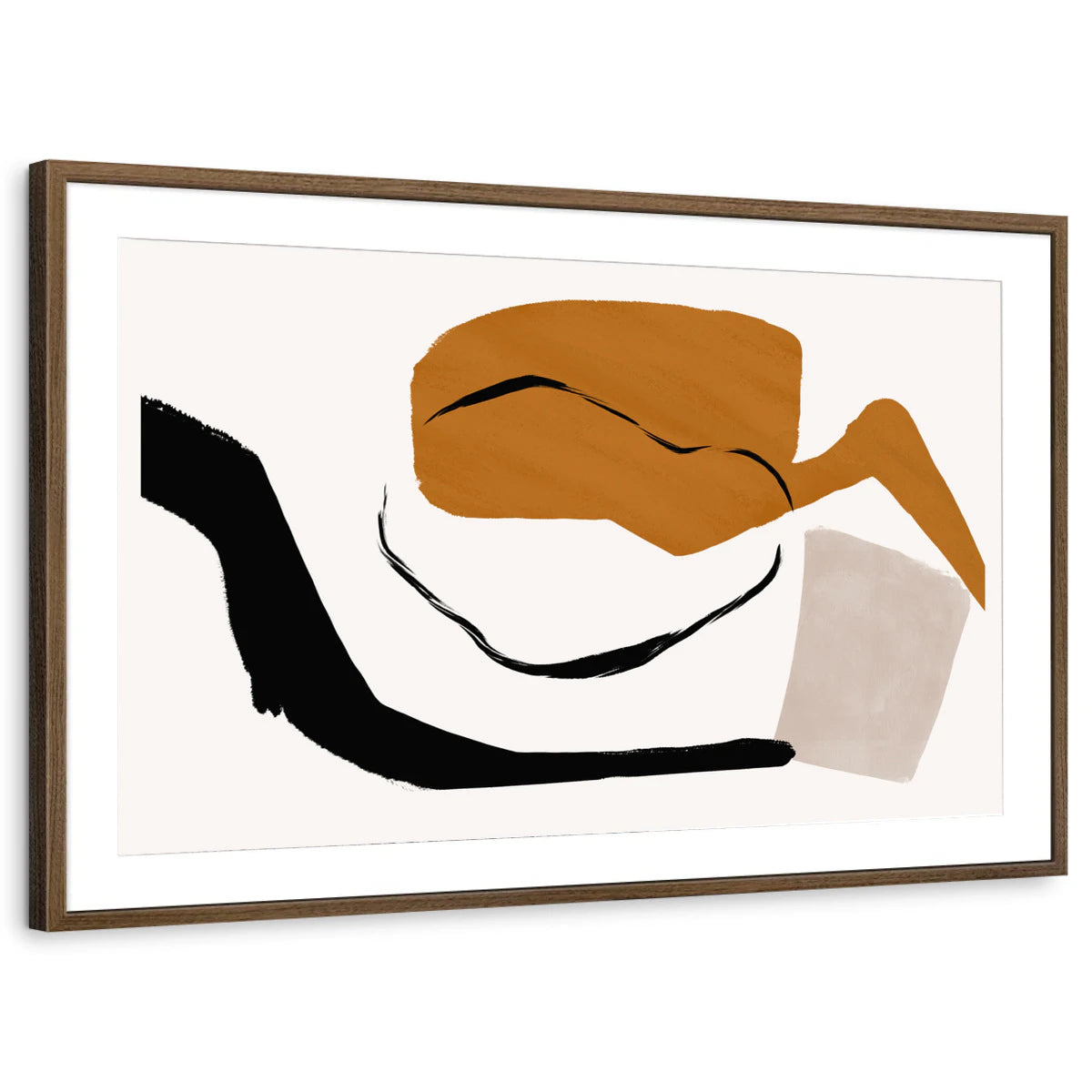 framed-print-brown-walnut-matted