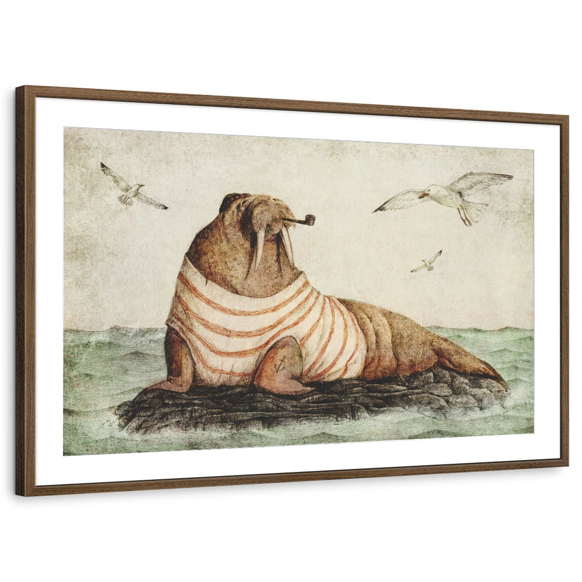 framed-print-brown-walnut-matted