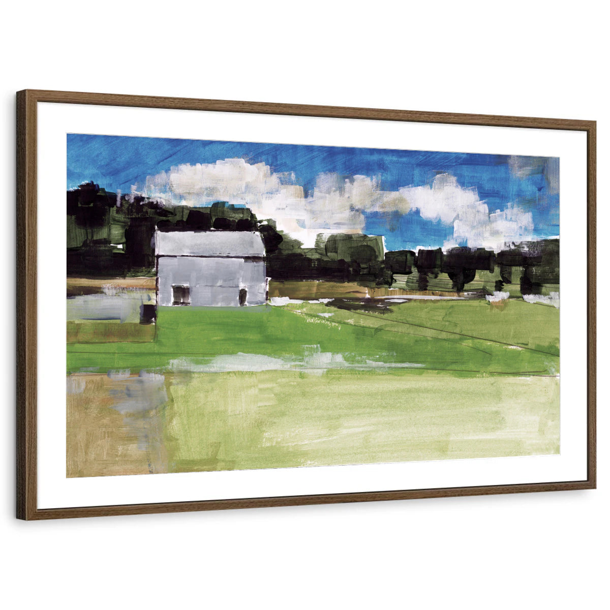 framed-print-brown-walnut-matted
