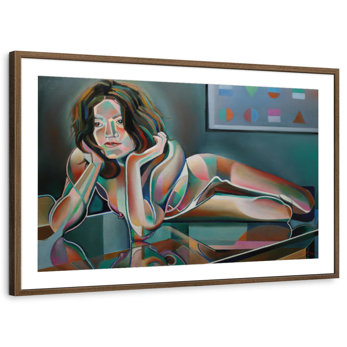 framed-print-brown-walnut-matted