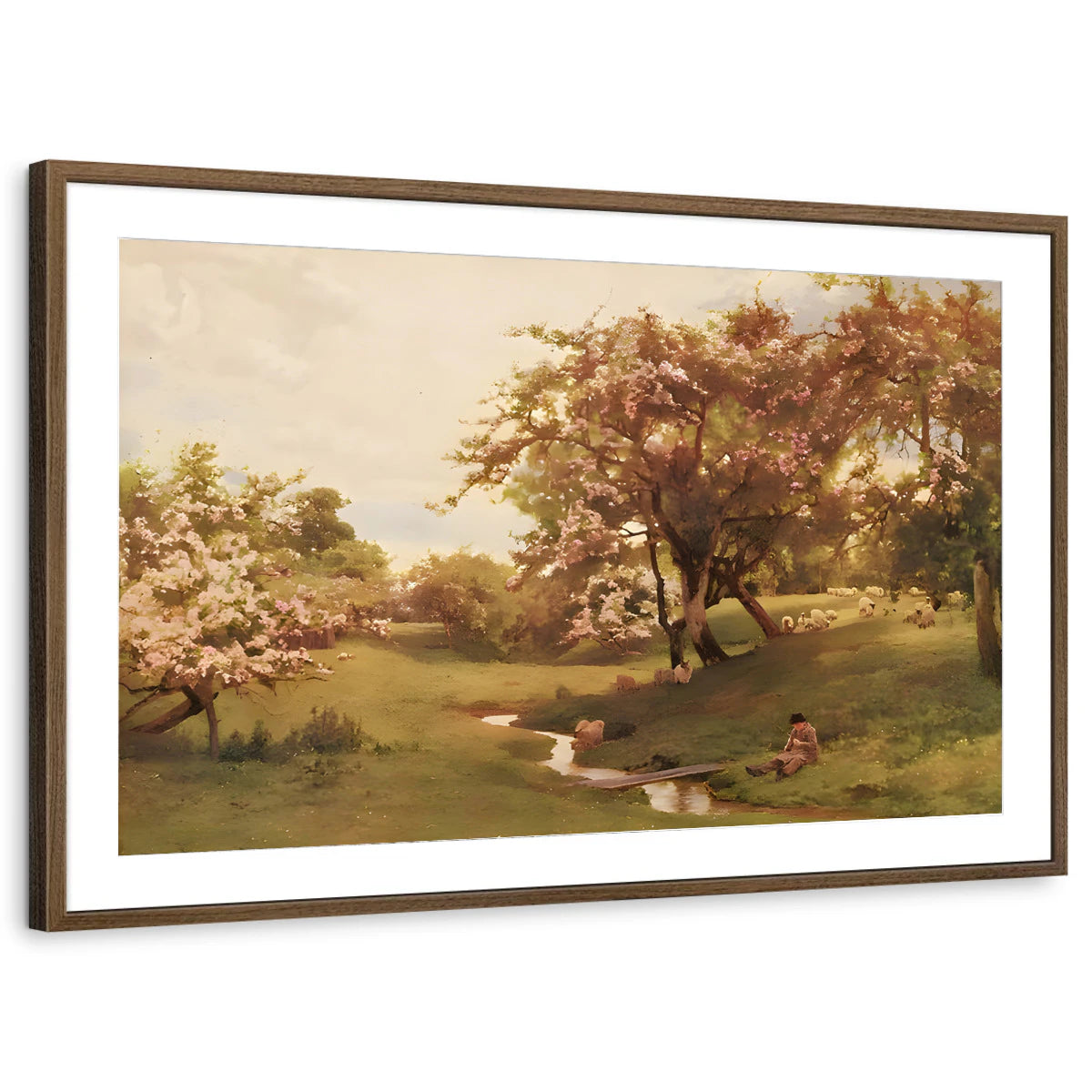 framed-print-brown-walnut-matted