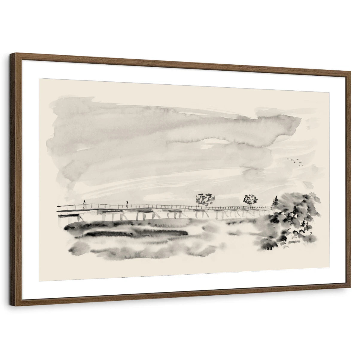 framed-print-brown-walnut-matted