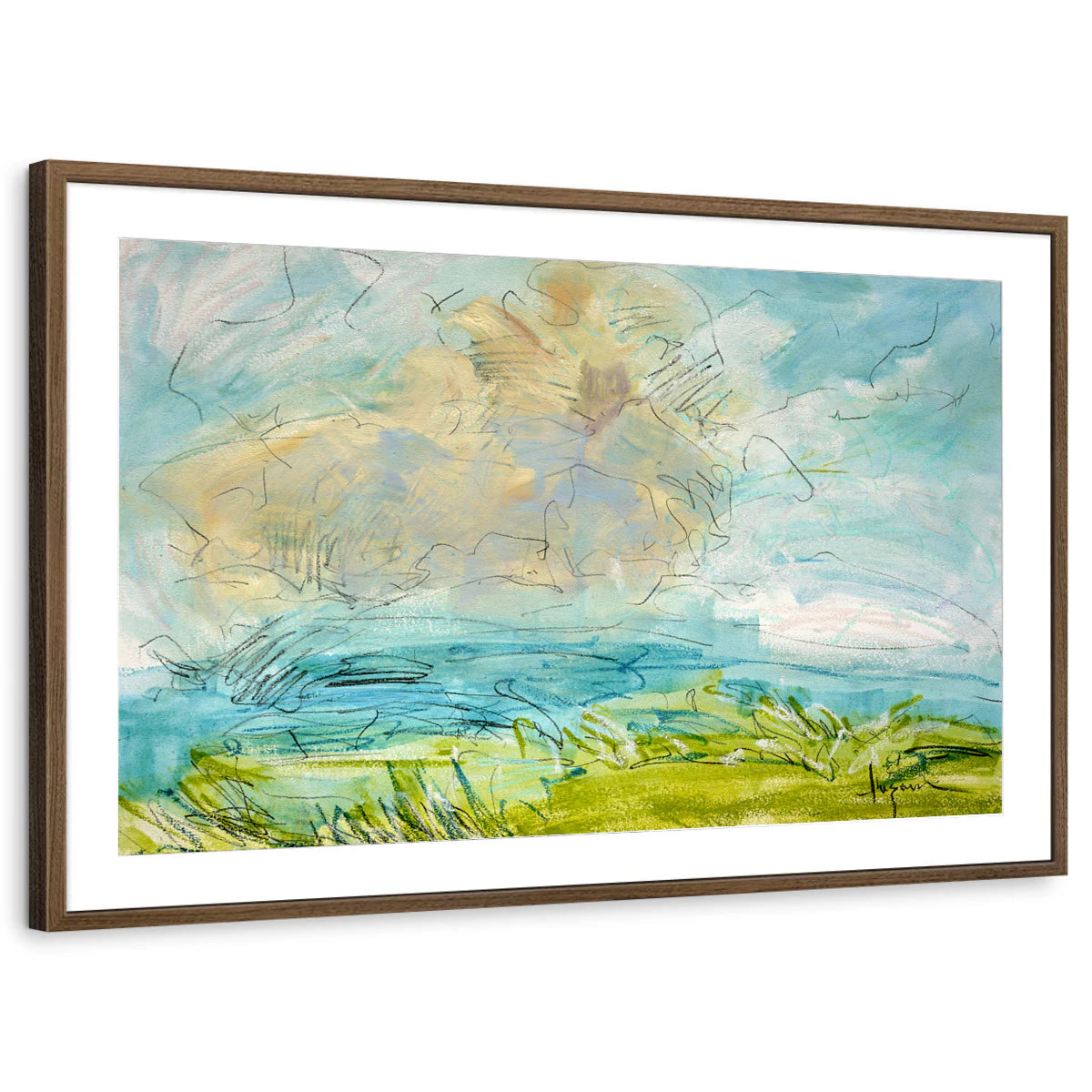 framed-print-brown-walnut-matted