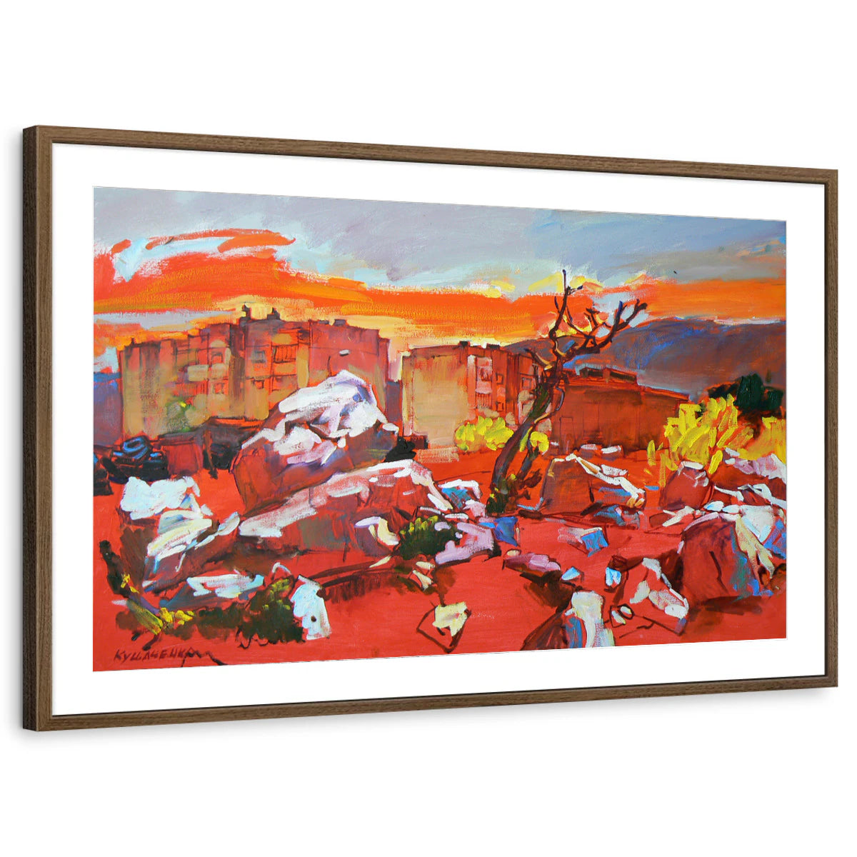 framed-print-brown-walnut-matted