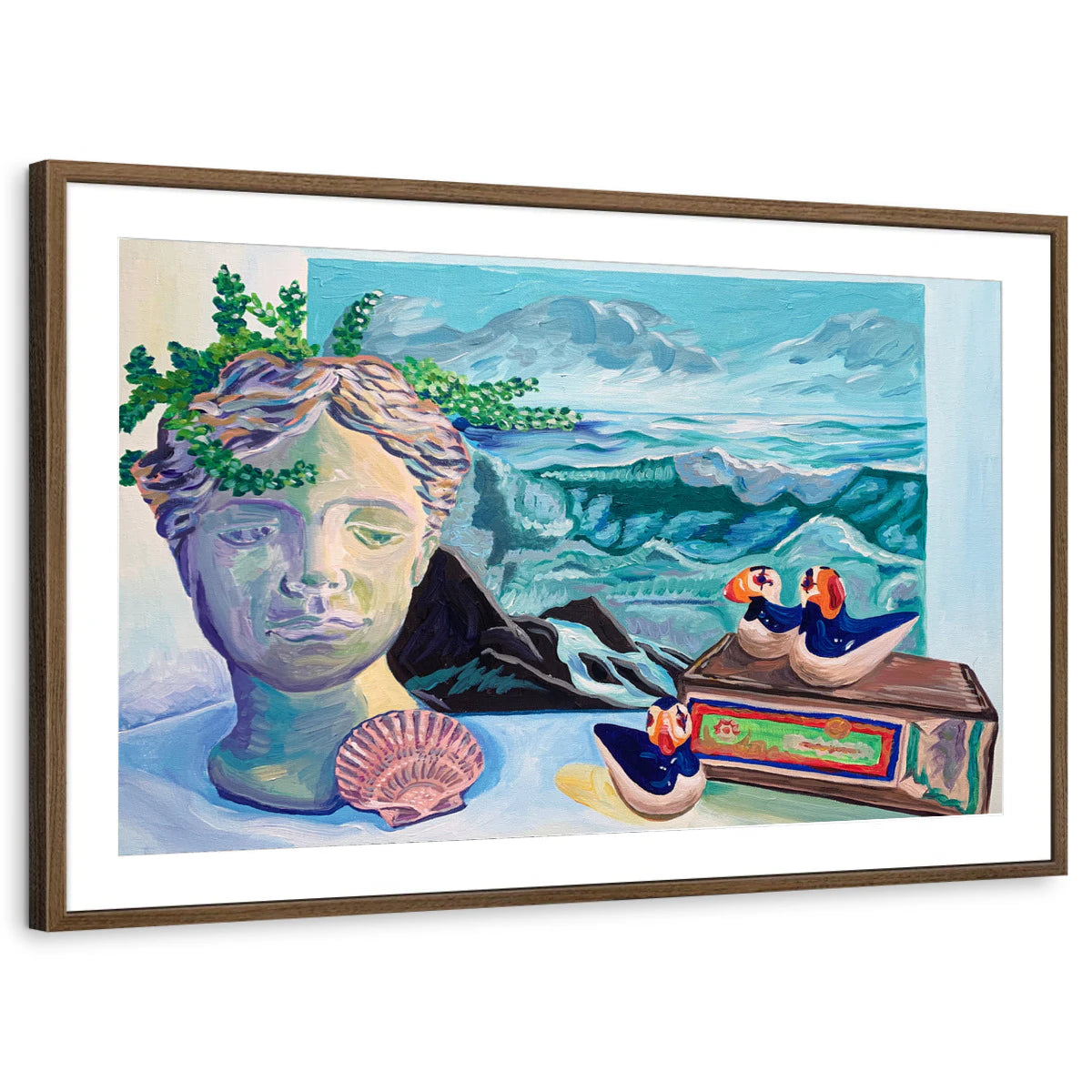 framed-print-brown-walnut-matted