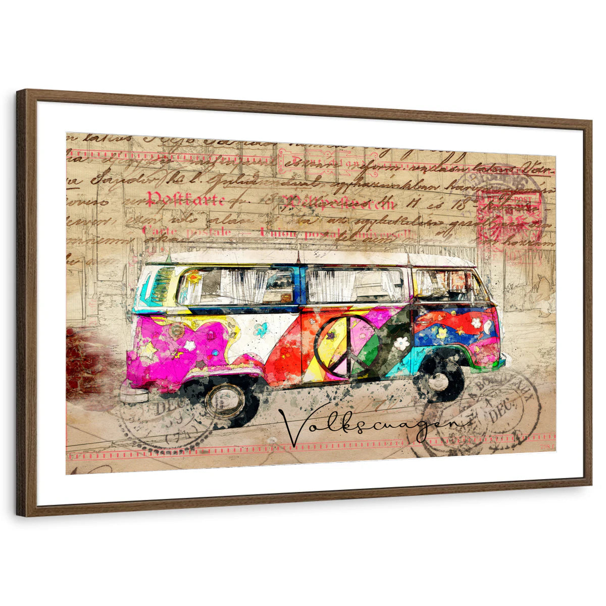 framed-print-brown-walnut-matted