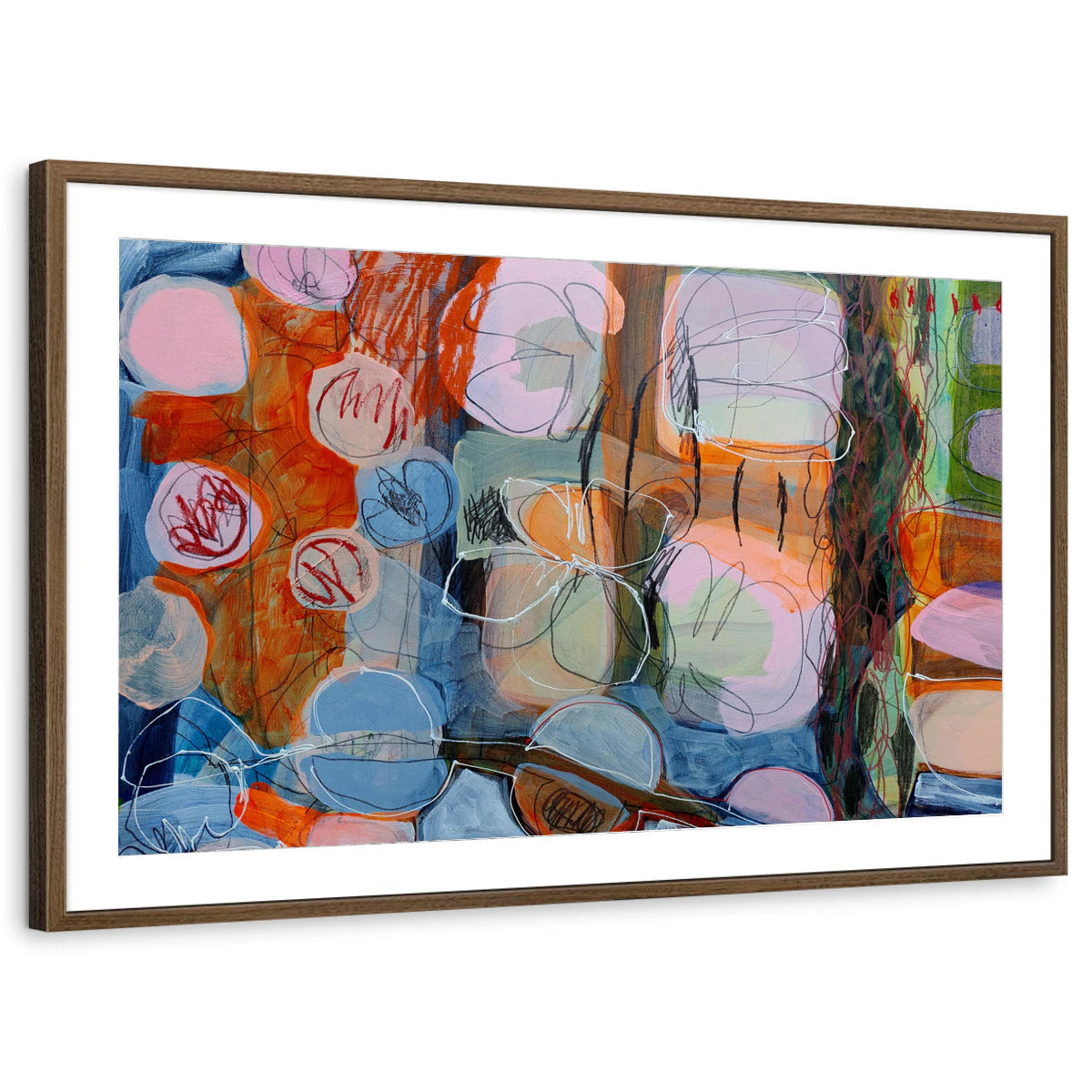 framed-print-brown-walnut-matted