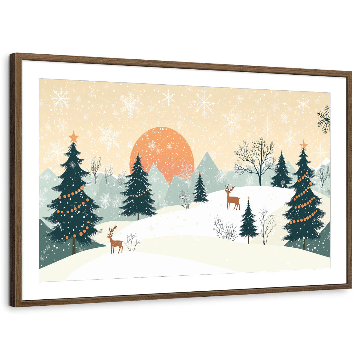 framed-print-brown-walnut-matted