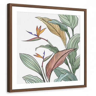 framed-print-brown-walnut-white-border