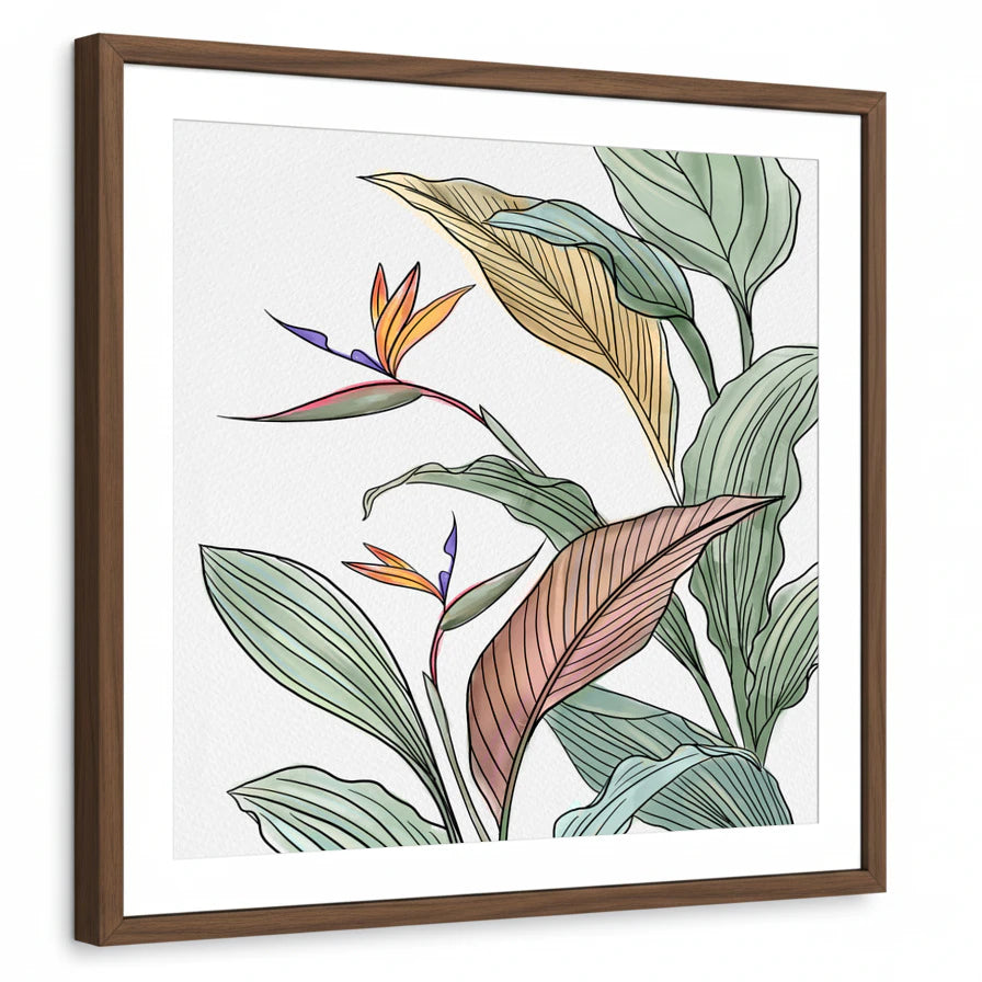 framed-print-brown-walnut-white-border