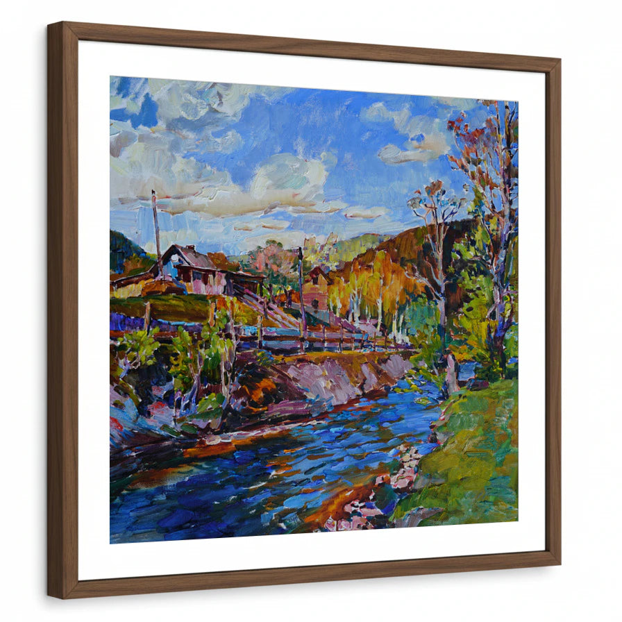 framed-print-brown-walnut-white-border