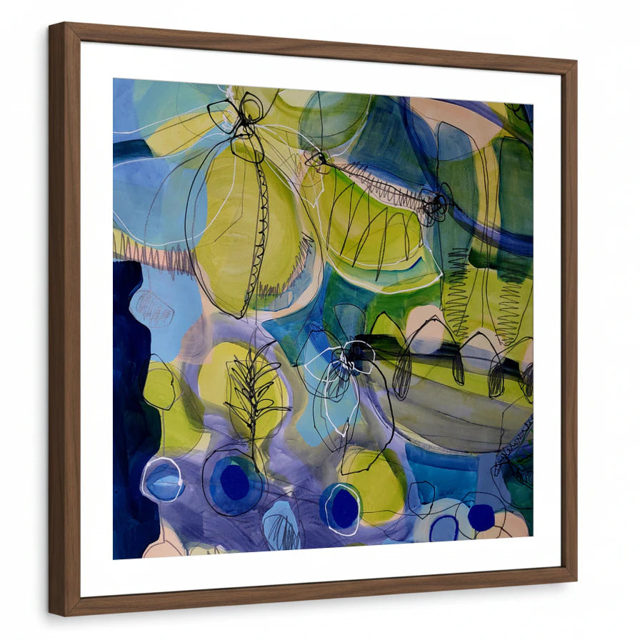 framed-print-brown-walnut-white-border