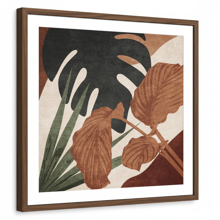 framed-print-brown-walnut-white-border