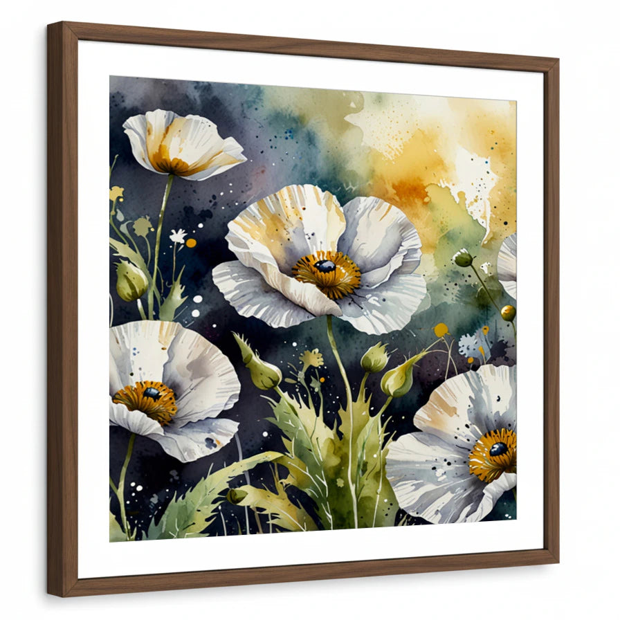 framed-print-brown-walnut-white-border