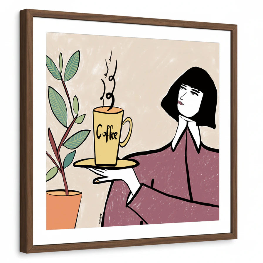framed-print-brown-walnut-white-border