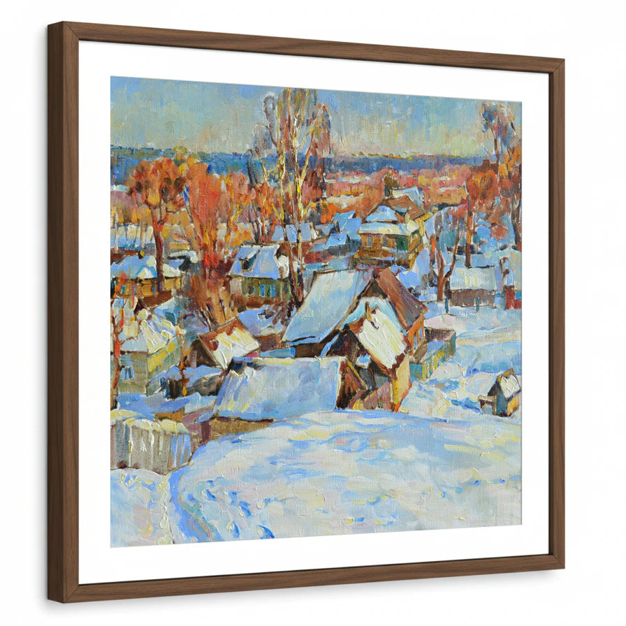 framed-print-brown-walnut-white-border