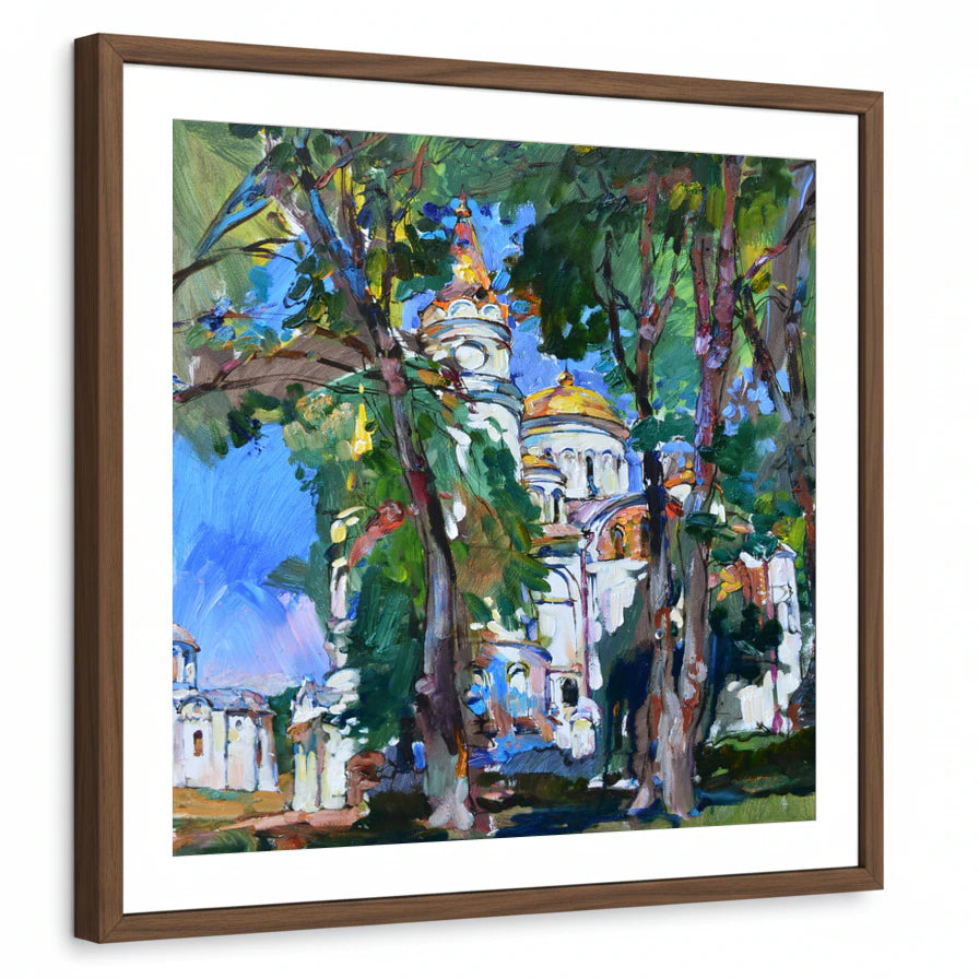 framed-print-brown-walnut-white-border