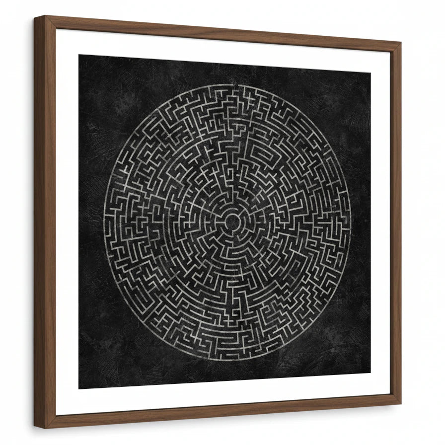 framed-print-brown-walnut-white-border