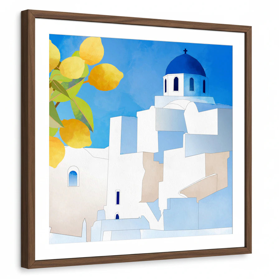 framed-print-brown-walnut-white-border