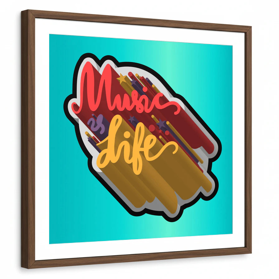 framed-print-brown-walnut-white-border