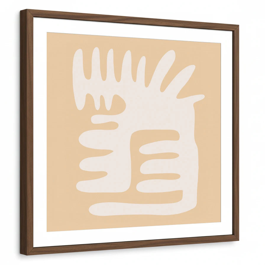 framed-print-brown-walnut-white-border