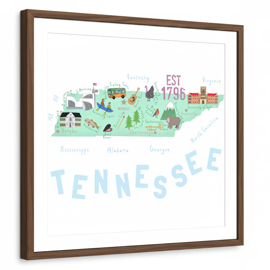 framed-print-brown-walnut-white-border