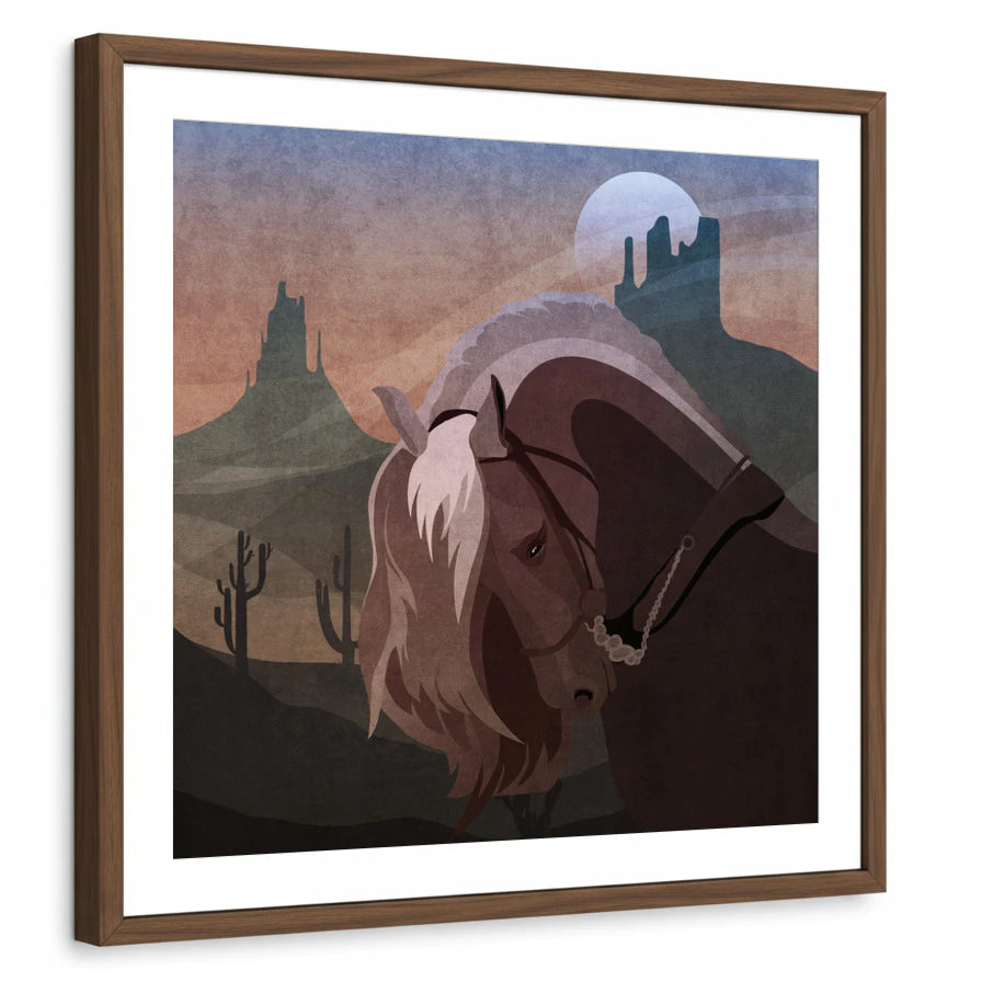 framed-print-brown-walnut-white-border