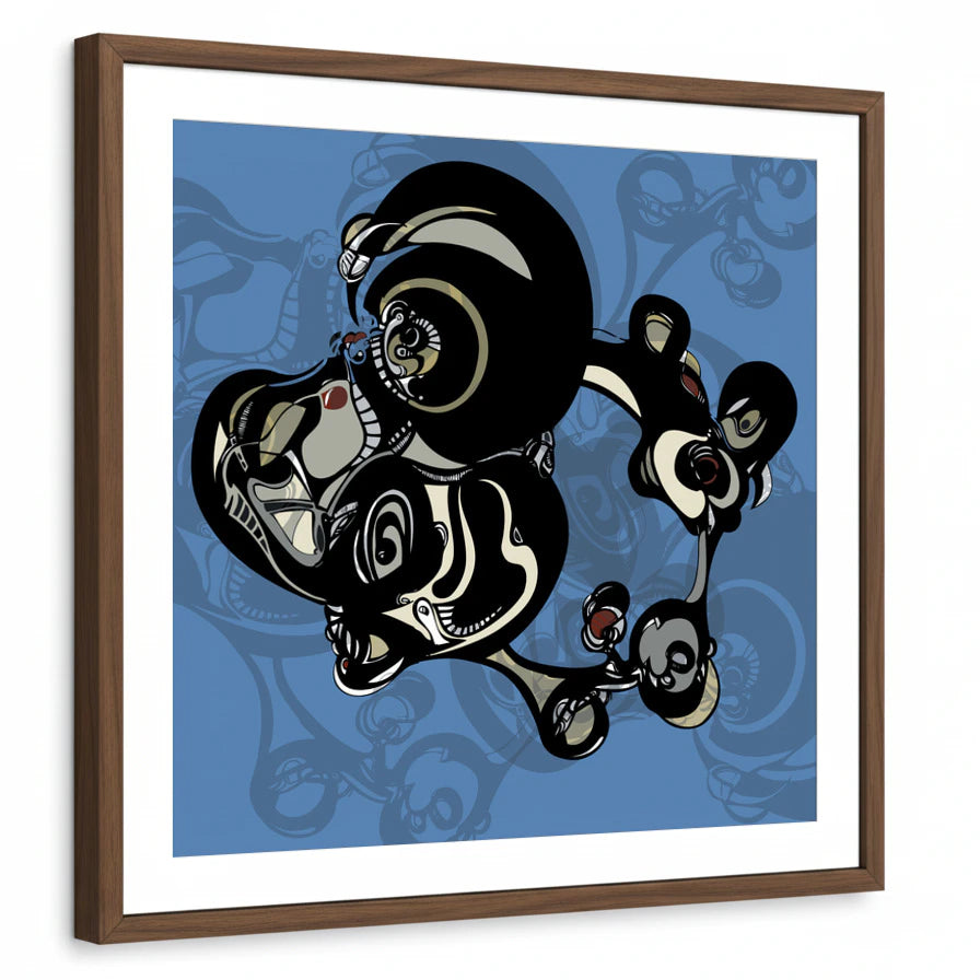 framed-print-brown-walnut-white-border