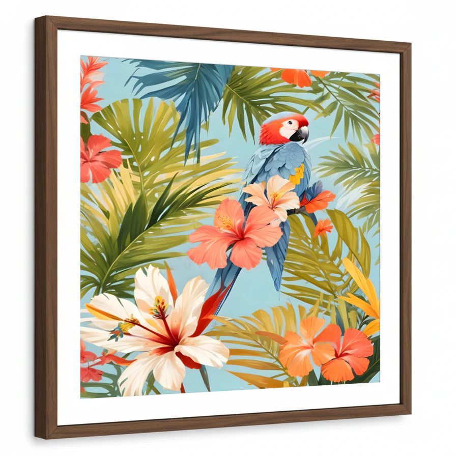 framed-print-brown-walnut-white-border