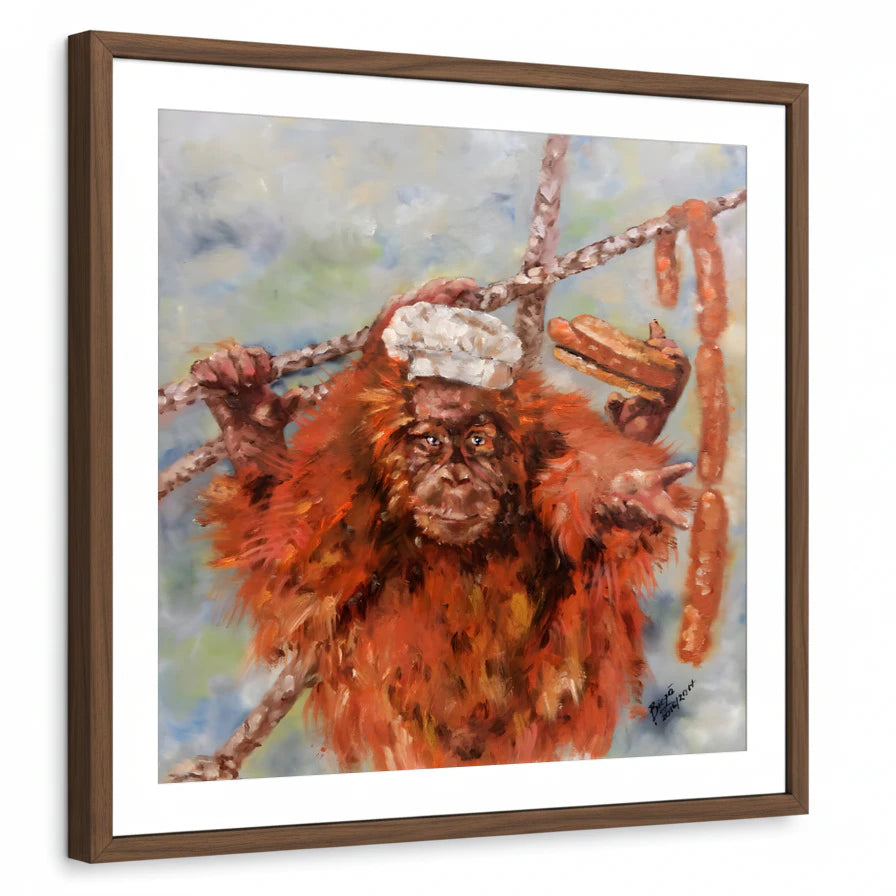 framed-print-brown-walnut-white-border