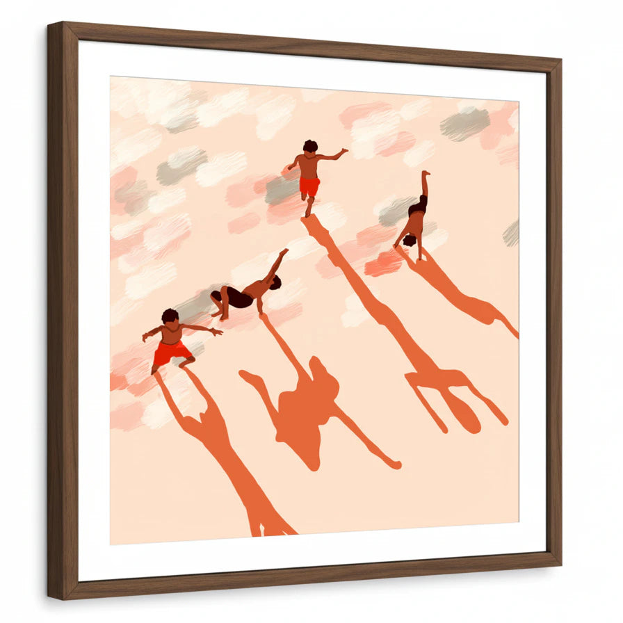framed-print-brown-walnut-white-border