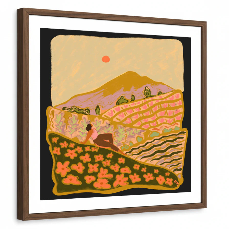 framed-print-brown-walnut-white-border