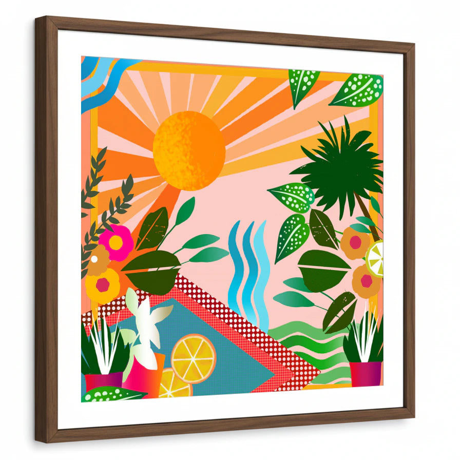 framed-print-brown-walnut-white-border