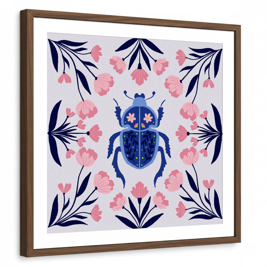 framed-print-brown-walnut-white-border